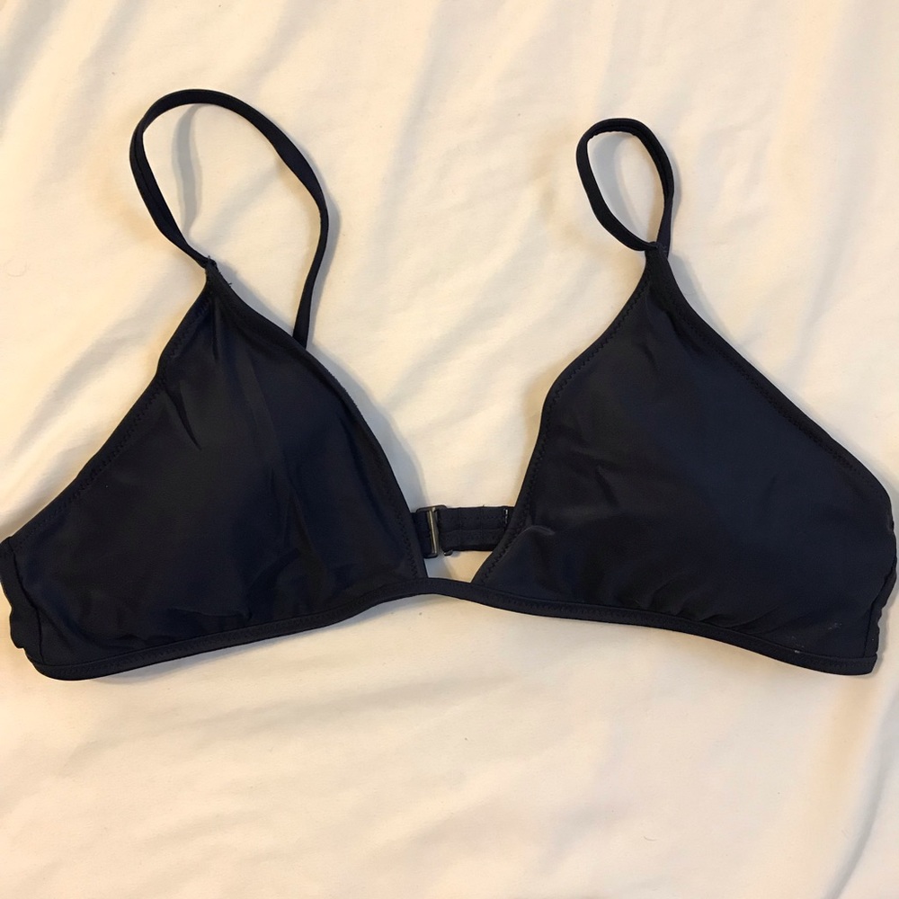 Basic Navy Blue Swim Top